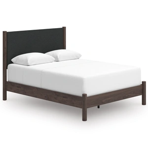 Ashley Furniture Pamytta Polyester/MDF Panel Bed, Brown