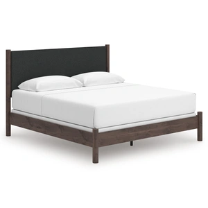 Ashley Furniture Pamytta Polyester/MDF Panel Bed, Brown