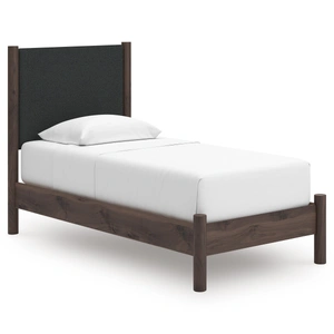 Ashley Furniture Pamytta Polyester/MDF Panel Platform Bed, Brown