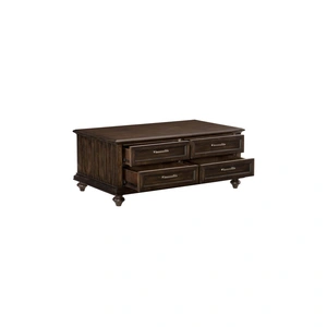 Homelegance Cardano Wood Coffee Table, Dark Brown