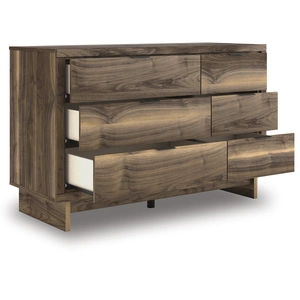 Ashley Furniture Chirason Wood Dresser w/6 Drawers, Brown