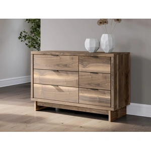 Ashley Furniture Chirason Wood Dresser w/6 Drawers, Brown