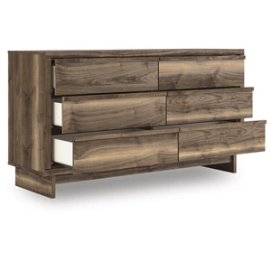 Ashley Furniture Chirason Wood Double Dresser w/6 Drawers, Brown