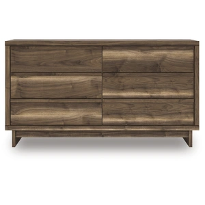 Ashley Furniture Chirason Wood Double Dresser w/6 Drawers, Brown