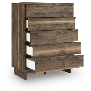 Ashley Furniture Chirason Wood Chest w/5 Drawers, Brown