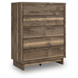 Ashley Furniture Chirason Wood Chest w/5 Drawers, Brown