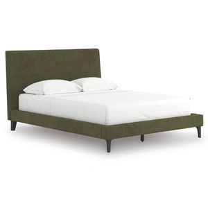 Ashley Furniture Chirason Upholstered Panel Bed w/Roll Slats, Sage Green