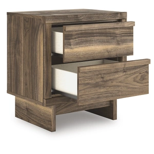 Ashley Furniture Chirason Wood Nightstand w/2 Drawers, Brown