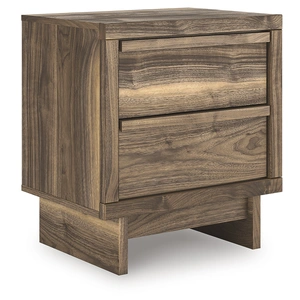 Ashley Furniture Chirason Wood Nightstand w/2 Drawers, Brown
