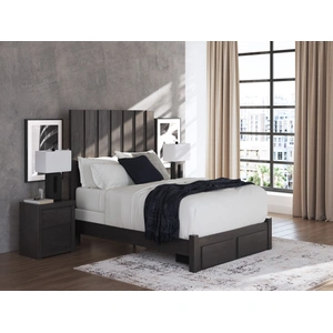 Ashley Furniture Fraluna MDF/Plywood Panel Storage Bedroom Set, Charcoal