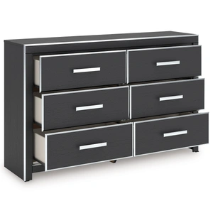 Ashley Furniture Zuraleus MDF/Wood Double Dresser w/6 Drawers