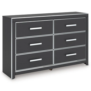 Ashley Furniture Zuraleus MDF/Wood Double Dresser w/6 Drawers