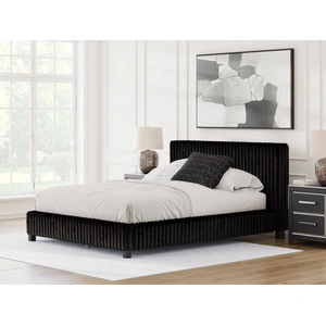 Ashley Furniture Zuraleus Polyester Upholstered Platform Bed