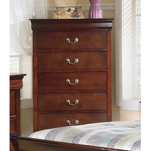 Ashley Furniture Alisdair Wood Chest w/5 Drawers, Dark Brown
