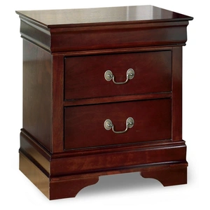 Ashley Furniture Alisdair Wood Nightstand w/2 Drawers, Dark Brown