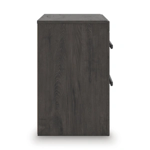 Ashley Furniture Prendonea MDF Night Stand w/2 Drawers, Charcoal