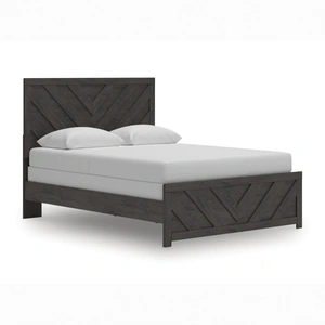 Ashley Furniture Prendonea MDF Panel Bed, Charcoal