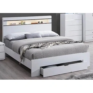 Pantek Furniture B37 Storage Platform Bed with LED Light