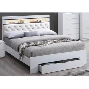 Pantek Furniture B37 Storage Platform Bed with LED Light
