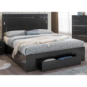 Pantek Furniture B38 Storage Platform Bedroom Set with LED Light