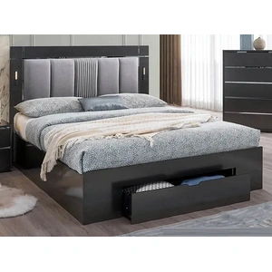 Pantek Furniture B38 Storage Platform Bed with Phone Charger & Light