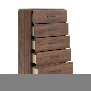 Ashley Furniture Fortlorn MDF Chest w/5 Drawers, Walnut Brown