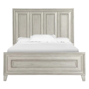 Magnussen SM Raelynn Wood Panel Bed, Queen Size, Weathered White