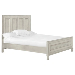 Magnussen SM Raelynn Wood Panel Bed, Queen Size, Weathered White