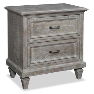 Magnussen SM Lancaster Wood Nightstand w/2 Drawers, Dovetail Grey