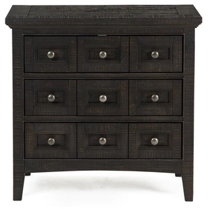 Magnussen SM Westley Falls Wood Nightstand w/3 Drawers, Graphite