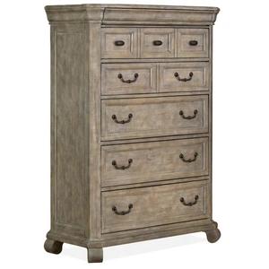 Magnussen SM Tinley Park Wood Chest w/6 Drawers, Dovetail Grey
