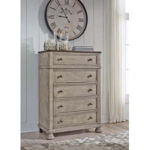 Ashley Furniture Ashley SM Falkhurst Fabric Upholstered Panel Bedroom Set