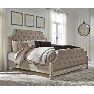 Ashley Furniture Ashley SM Falkhurst Fabric Upholstered Panel Bedroom Set