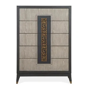 Magnussen SM Ryker Wood Chest w/5 Drawers, Coventry Grey