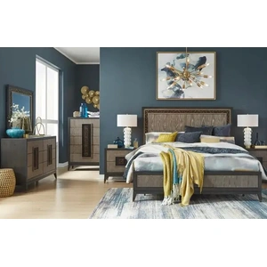 Magnussen SM Ryker Wood Panel Bed, King Size, Coventry Grey