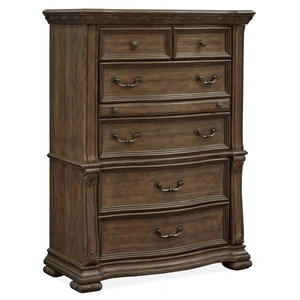Magnussen SM Durango Wood Chest w/6 Drawers, Brown