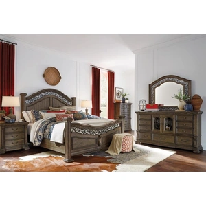 Magnussen SM Durango Wood Panel Bedroom Set, Brown