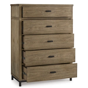 Ashley Furniture Tomtyn Wood Chest w/5 Drawers, Light Brown