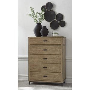 Ashley Furniture Tomtyn Wood Chest w/5 Drawers, Light Brown