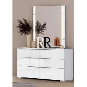 Pantek Furniture B630 6-Drawer Double Dresser with Mirror