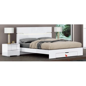 Pantek Furniture B632 Storage Platform Bed with LED Light