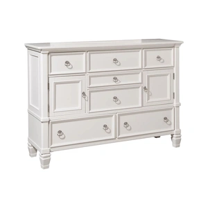 Ashley Furniture Prentice SM Wood Dresser w/7 Drawers in White