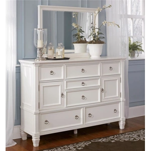 Ashley Furniture Prentice SM Wood Dresser w/7 Drawers in White