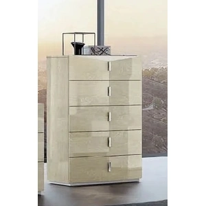 Pantek Furniture B69 5-Drawer Chest in Light Walnut