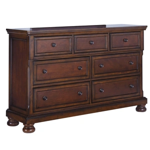 Ashley Furniture Ashley SM Porter Wood 7-Drawer Dresser, Rustic Brown