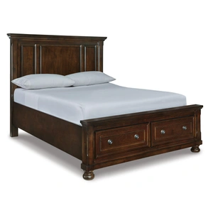 Ashley Furniture Porter Wood Panel Storage Size Bed, Rustic Brown