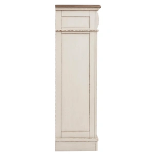Ashley Furniture SM Realyn Wood 5-Drawer Chest, White/Brown