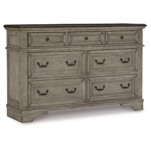 Ashley Furniture Ashley SM Lodenbay Wood Dresser w/7 Drawers, Antique Gray