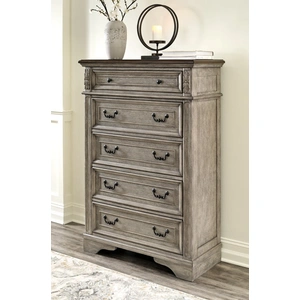 Ashley Furniture Ashley SM Lodenbay Wood Chest w/5 Drawers, Antique Gray
