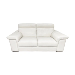Natuzzi Editions Brivido Fabric/Leather 2 Seater Sofa